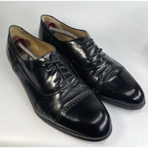 Bally Men's Shoes Black Melton Cap Te formal dress shoe size 9.5 D Made …